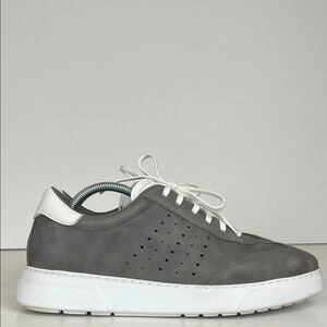 Samuel Hubbard Tiburon Gray Leather Sneakers Shoes SZ‎ 10